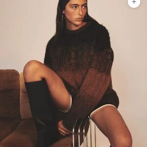 NAGNATA GRADIENT ALPACA WOOL SWEATER